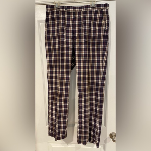 Vintage 70'S SANSABELT slacks for men, size W36 unclear brown type Vintage Second Hand